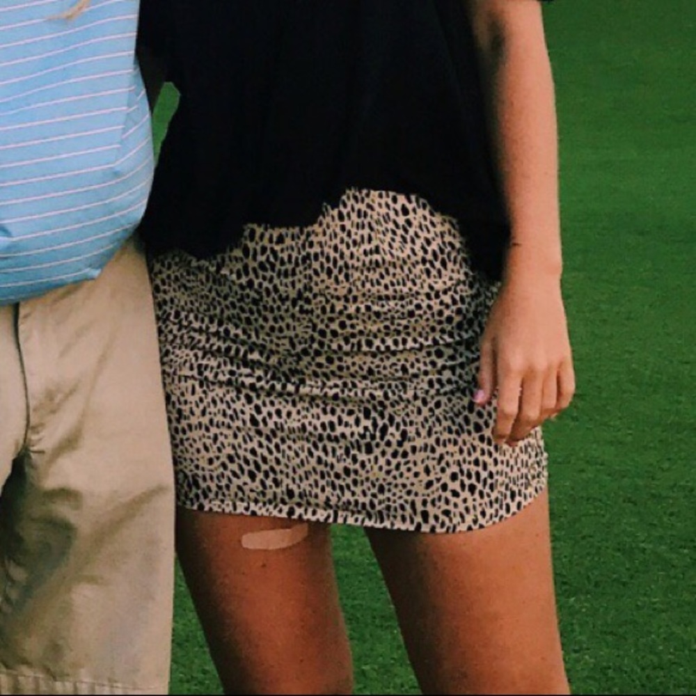 Brandy Melville Cheetah Print Skirt